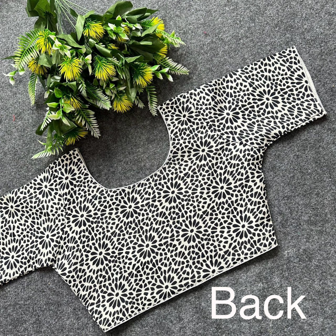 Cotton Ajrakh Print BoatNeck Neck Blouse