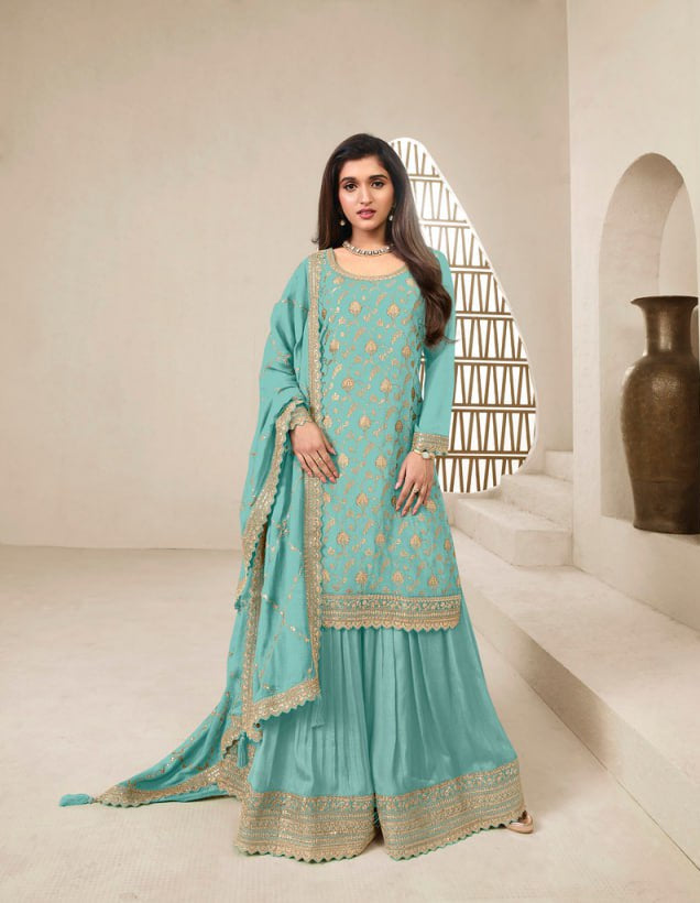 jacquard silk chinon & multi work