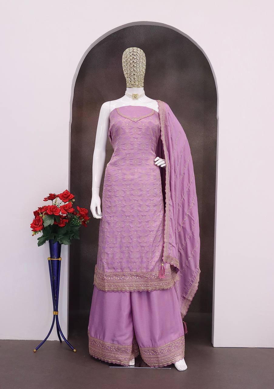 jacquard silk chinon & multi work