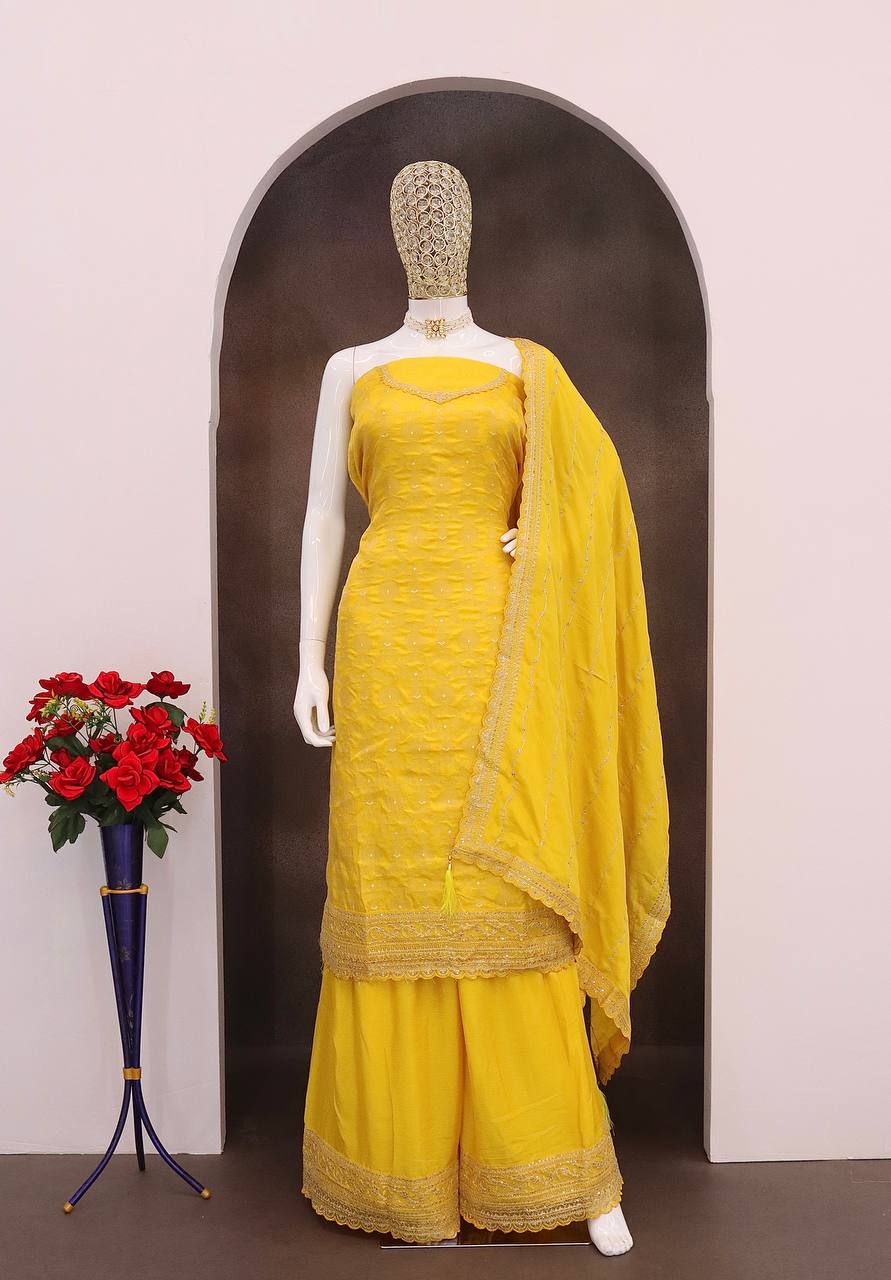 jacquard silk chinon & multi work