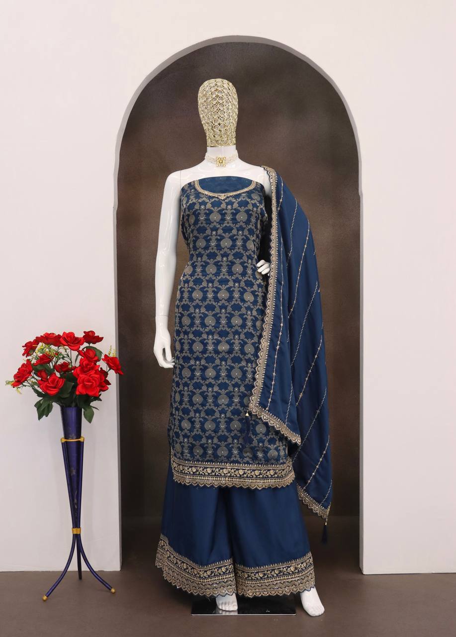 jacquard silk chinon & multi work