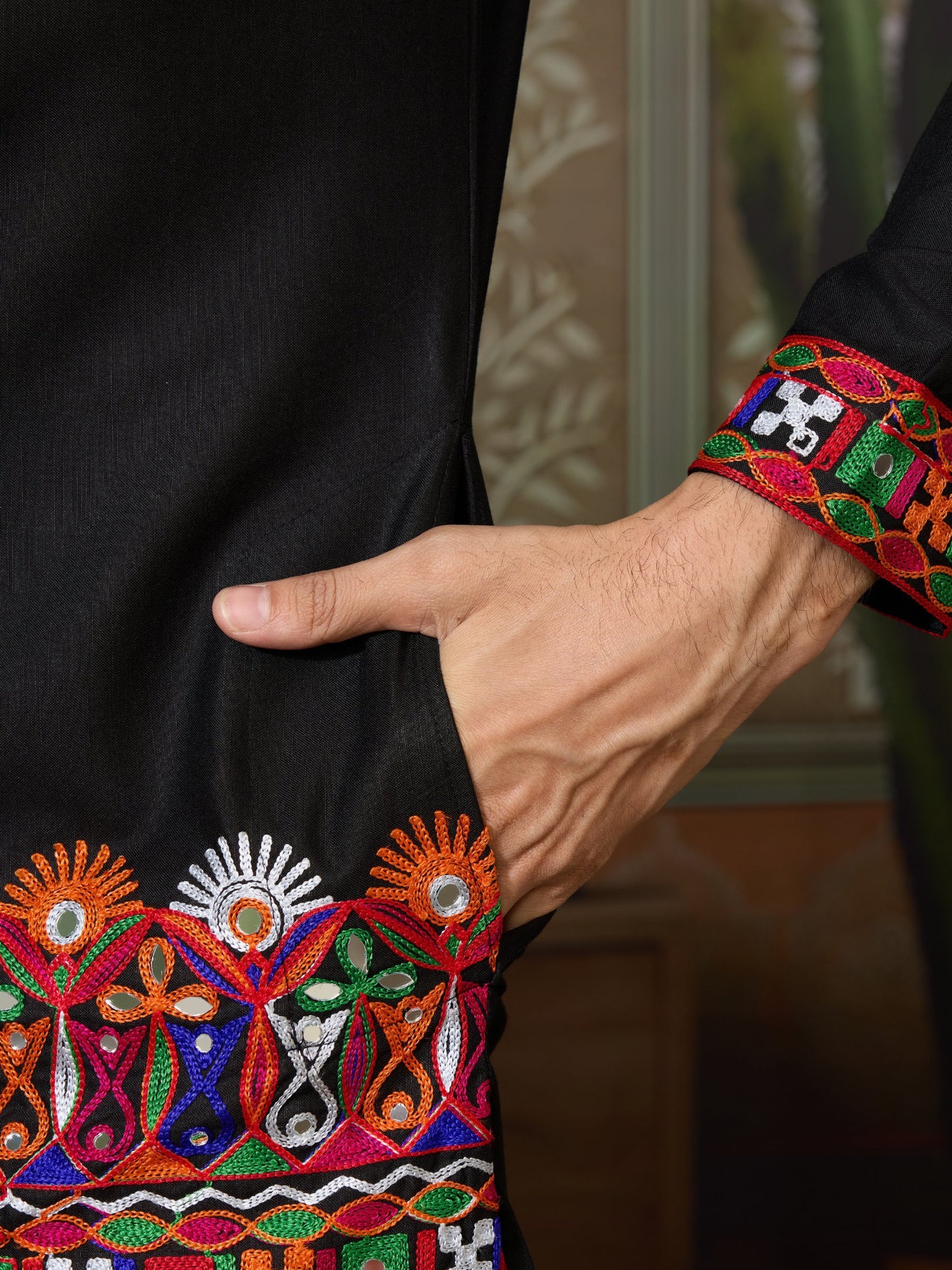 RAJWADI RAAS Festival Mens Wear Kurta With Pajama