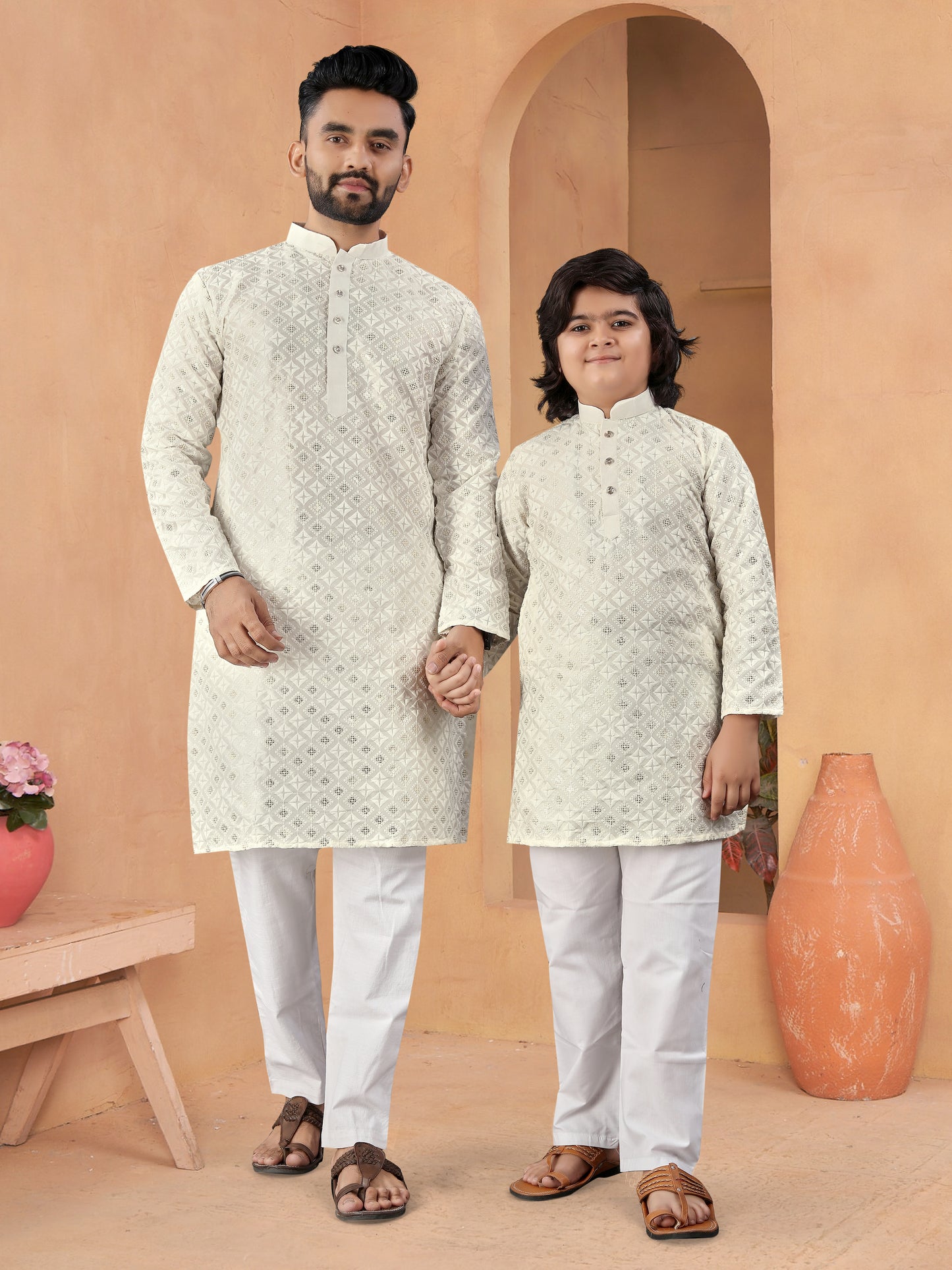 FATHER &SON TRADITIONAL COMBO KURTA