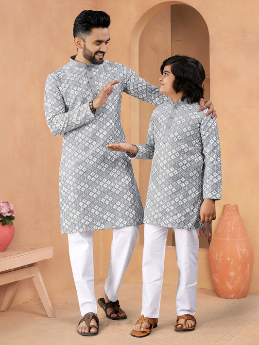 FATHER &SON TRADITIONAL COMBO KURTA
