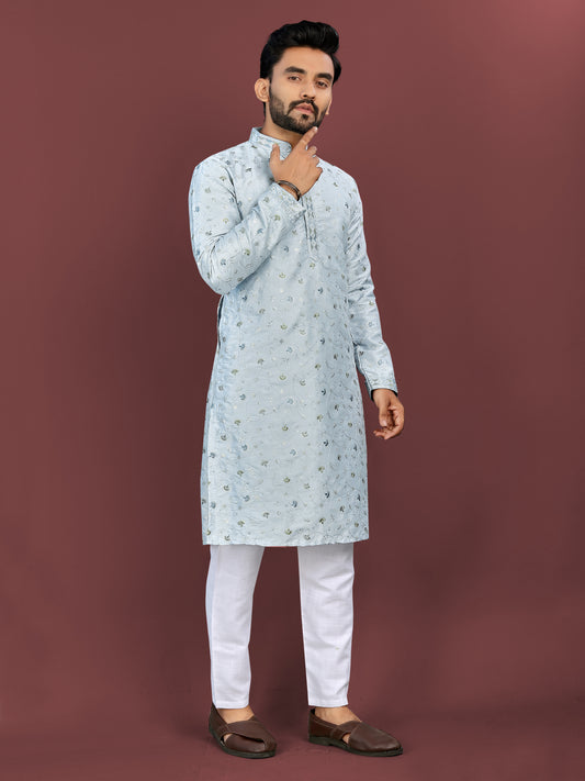 SILKY SILK MENS KURTA