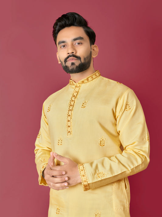 VAL-MOTI HAND WORK KURTA PAJAMA