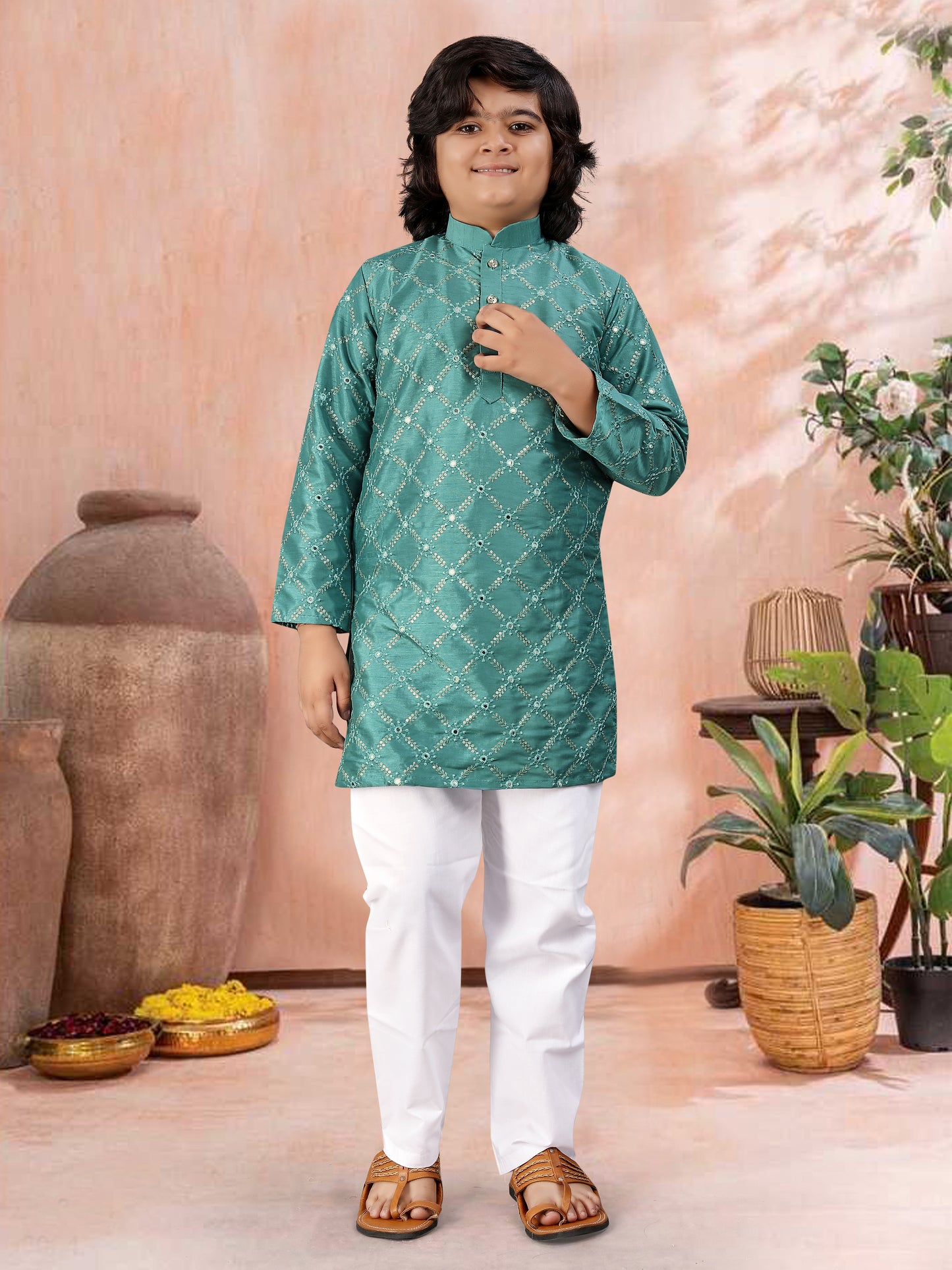 SOFT SILK BOYS KURTA
