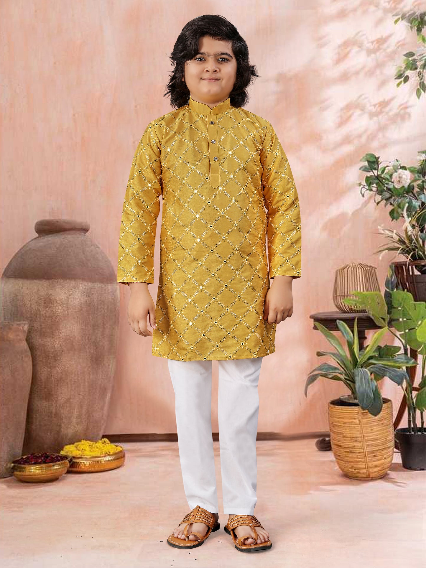 SOFT SILK BOYS KURTA