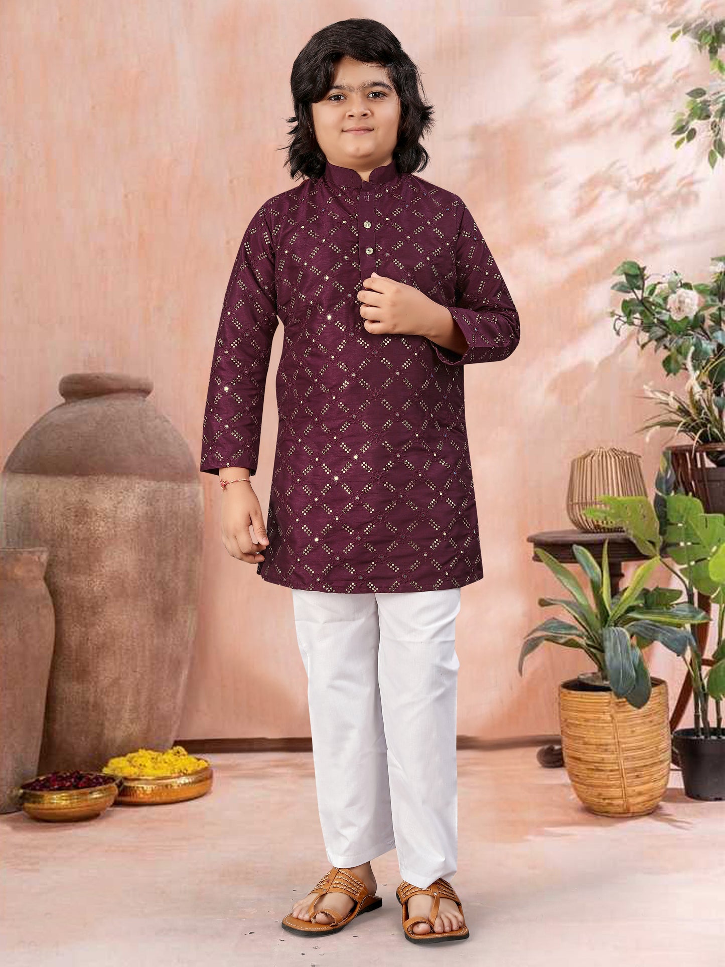 SOFT SILK BOYS KURTA