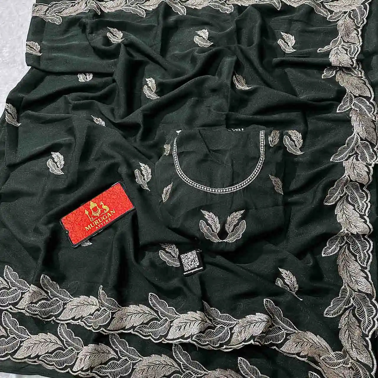 Star Georgette Embroidery Saree with Running Blouse | New Launch Party Wear Saree