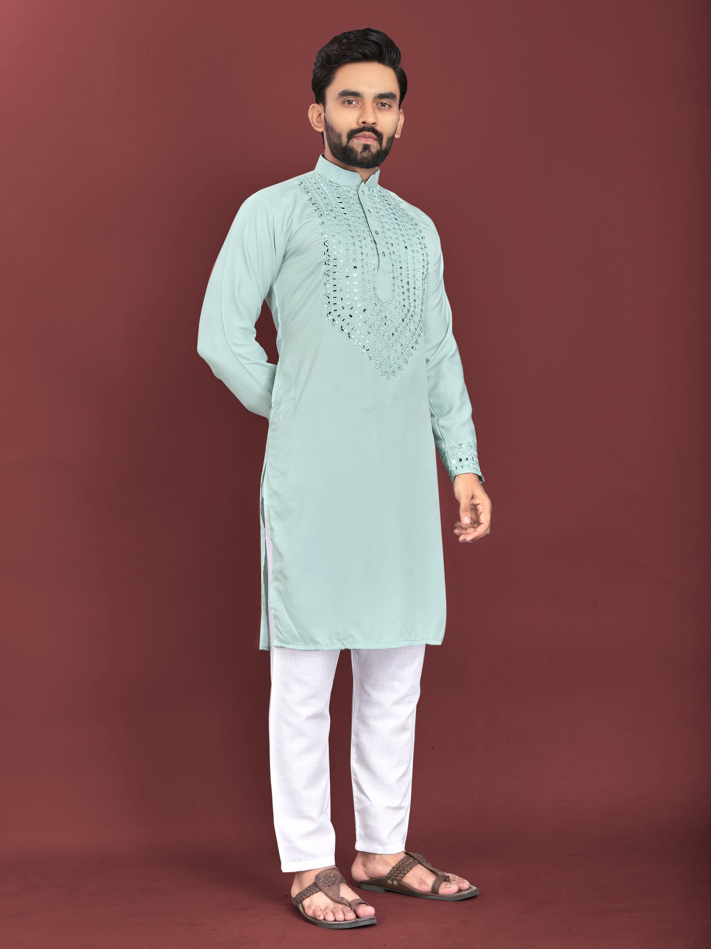 HANDWORK DESIGN KURTA PAJAMA