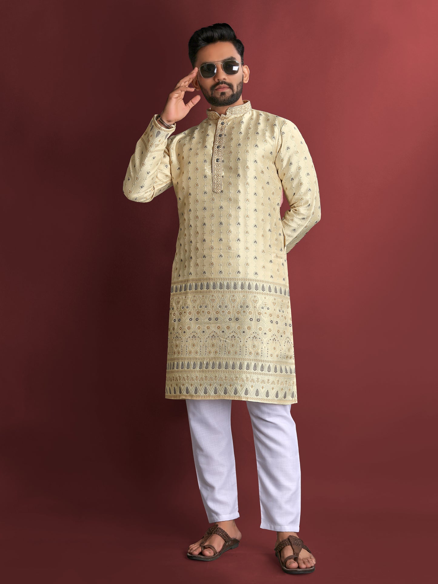 AMBOJ WORK WITH DAAMAN KURTA
