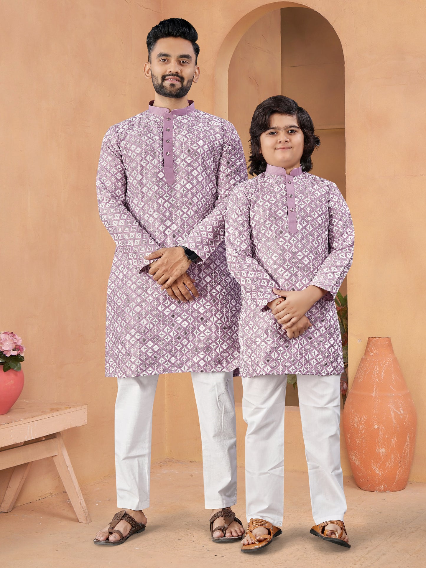 FATHER &SON TRADITIONAL COMBO KURTA