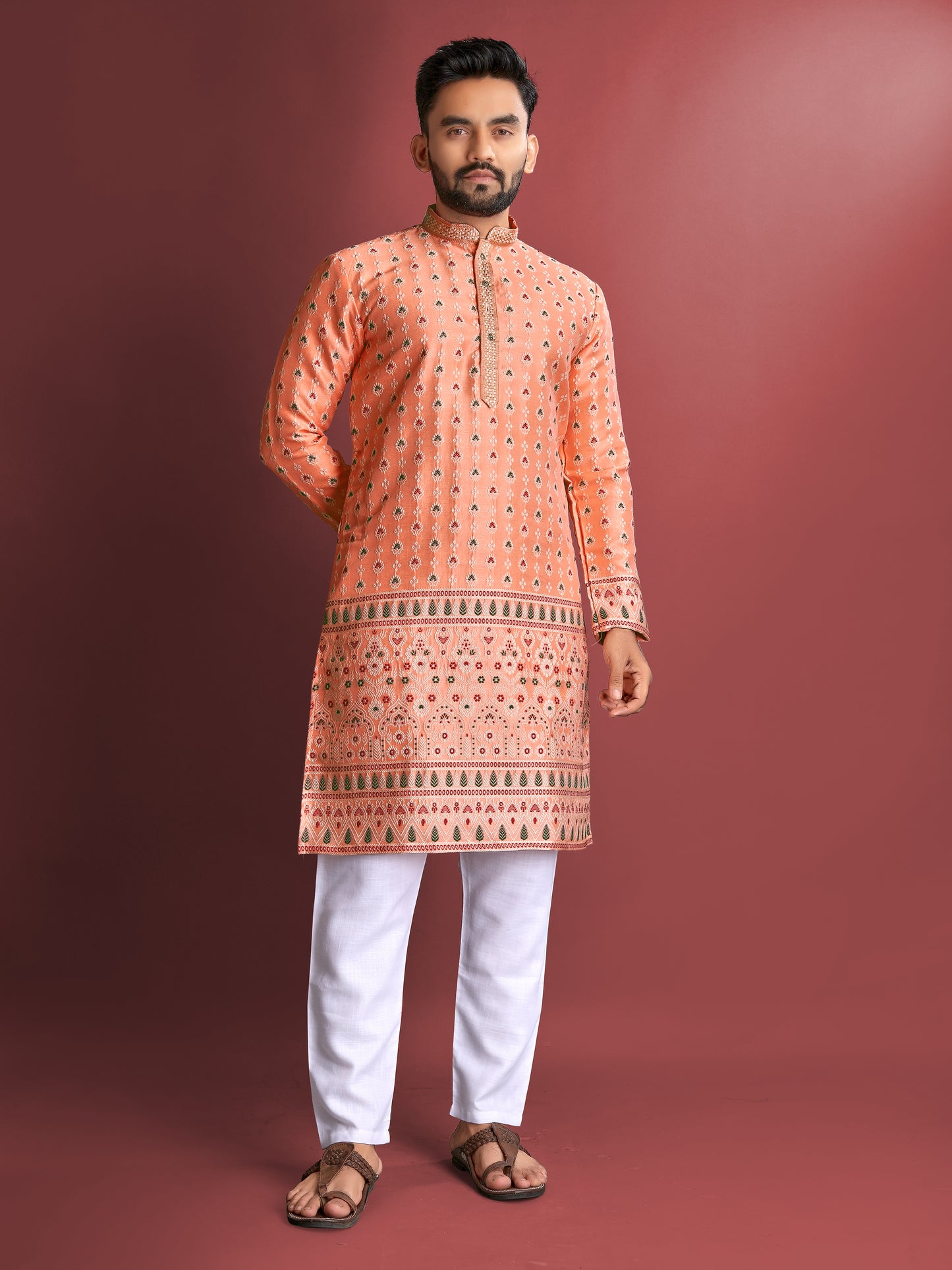 AMBOJ WORK WITH DAAMAN KURTA