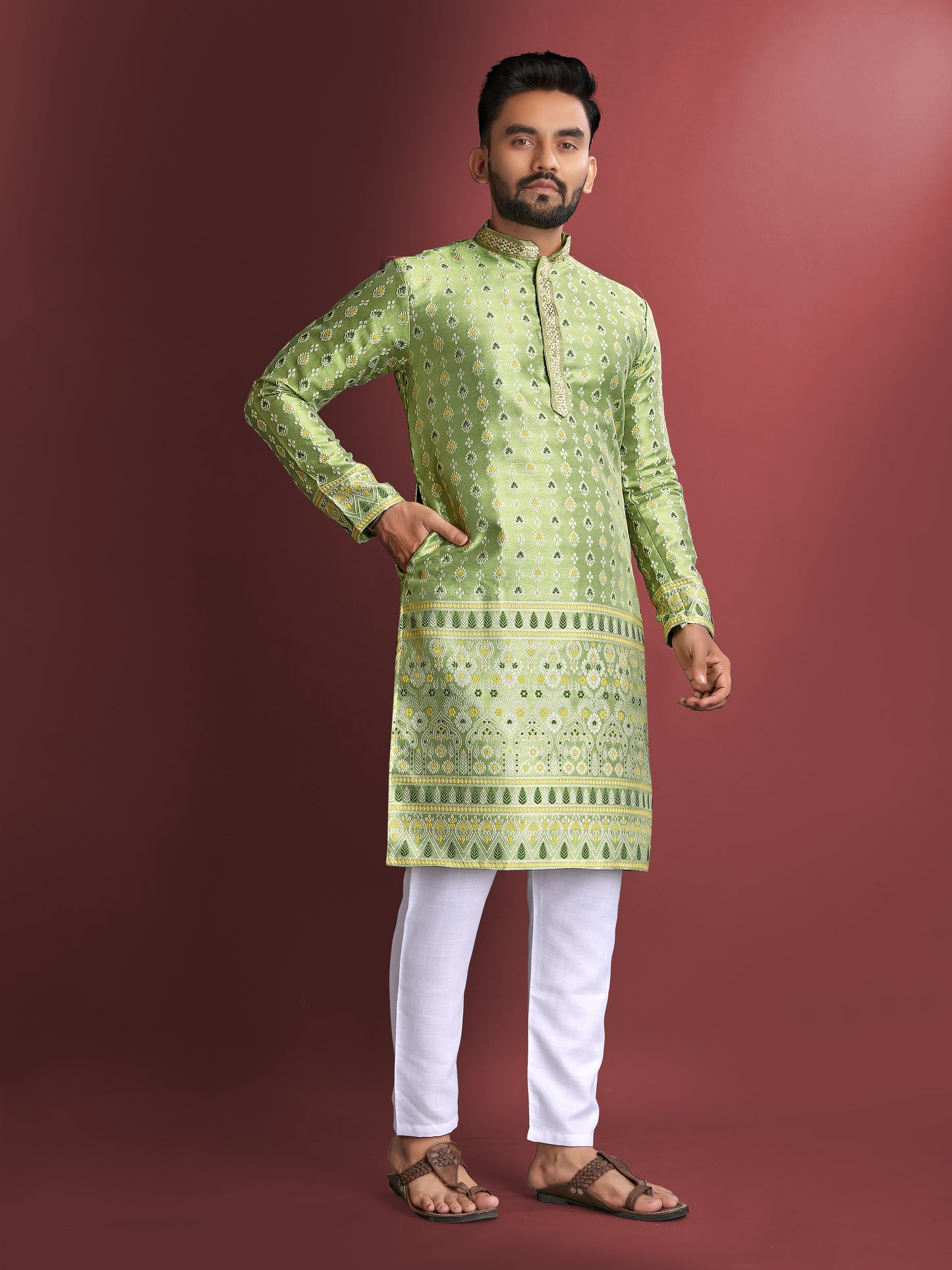 AMBOJ WORK WITH DAAMAN KURTA