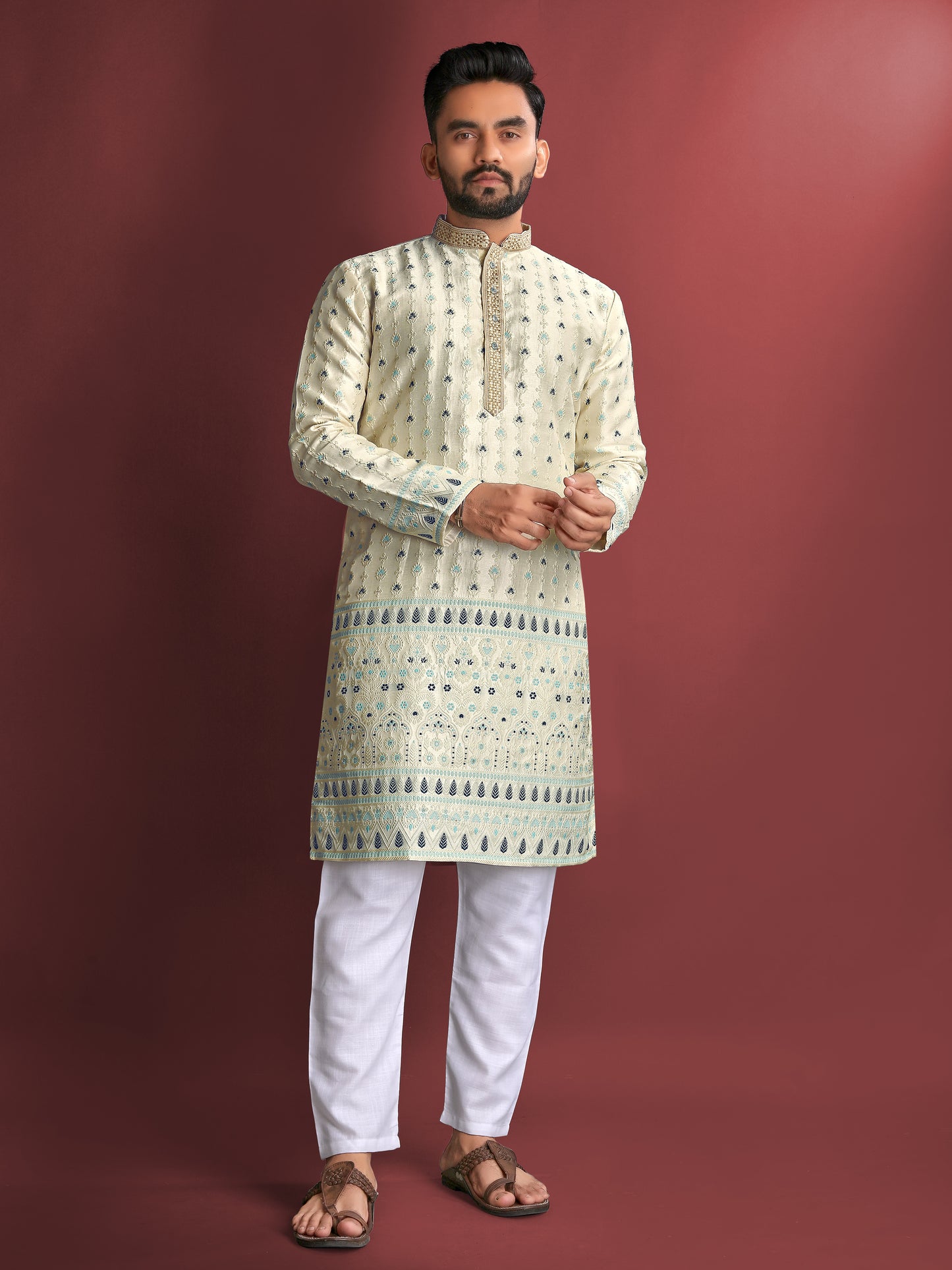 AMBOJ WORK WITH DAAMAN KURTA