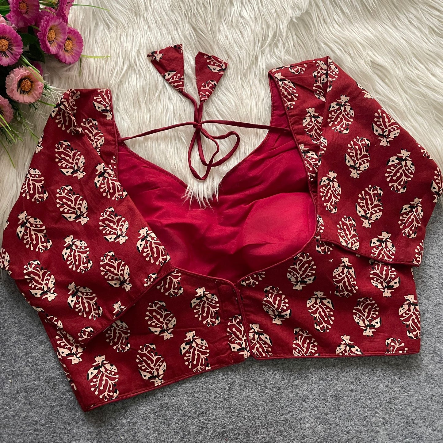 AJRAKH PRINTED READY TO WEAR BLOUSE
