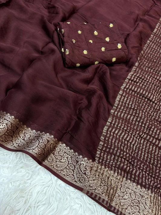 Arrivals Pure Viscose Georgette Saree