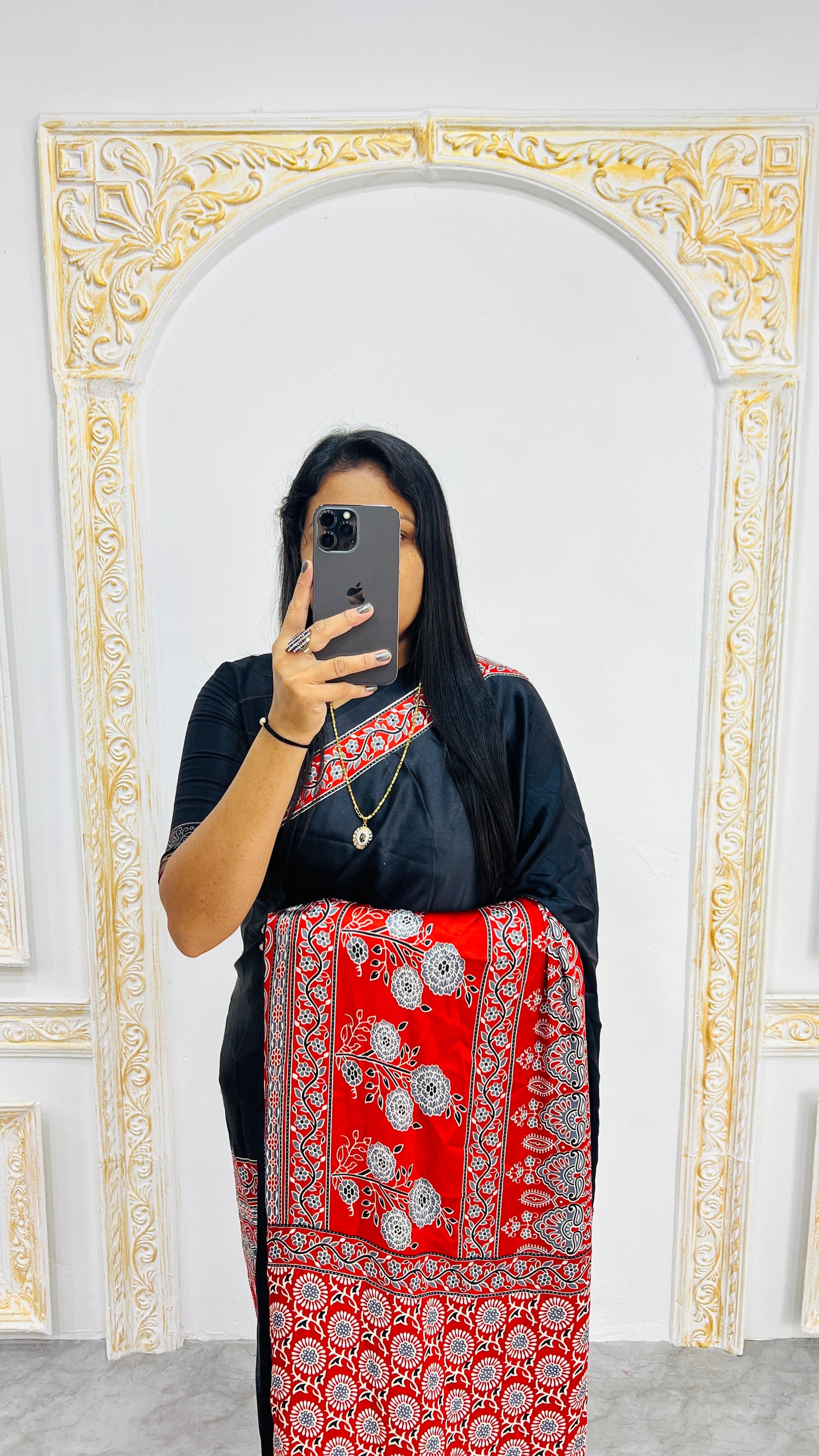 Semi Gajji Silk Soft and Smooth Saree With Print
