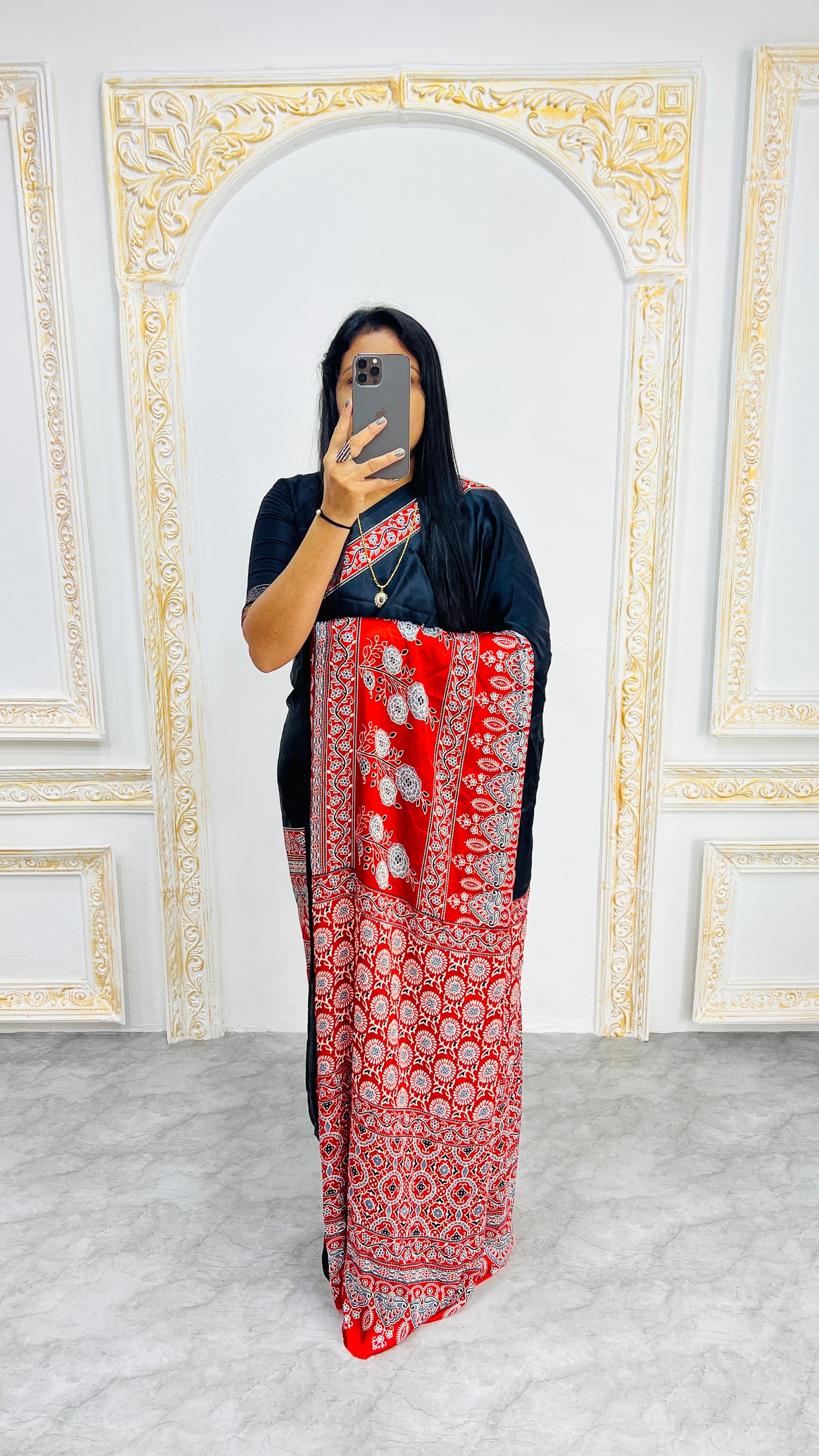Semi Gajji Silk Soft and Smooth Saree With Print