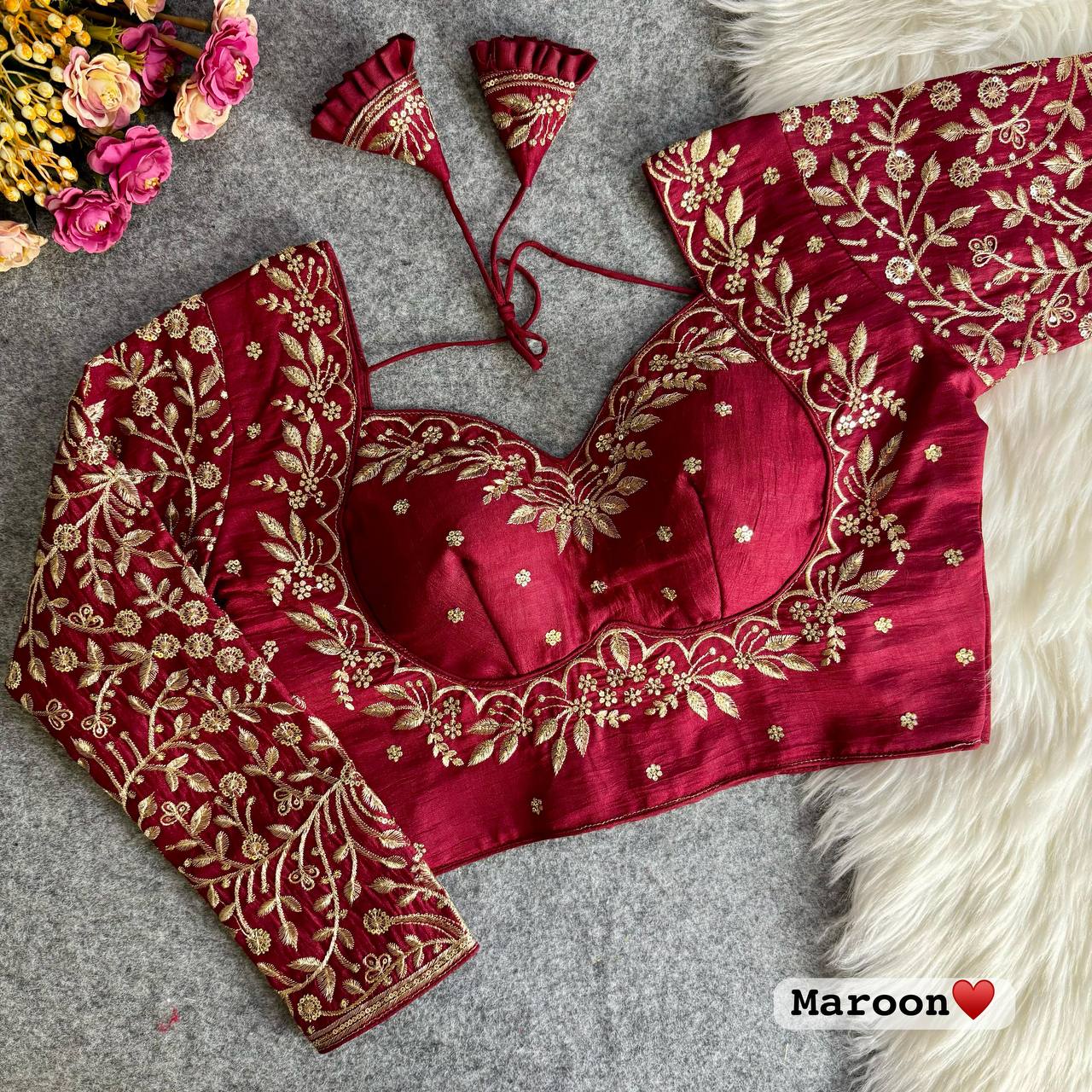 WEDDING SESSION SPECIAL Royal Mumtaz Style Long Sleeves Bridal Blouse