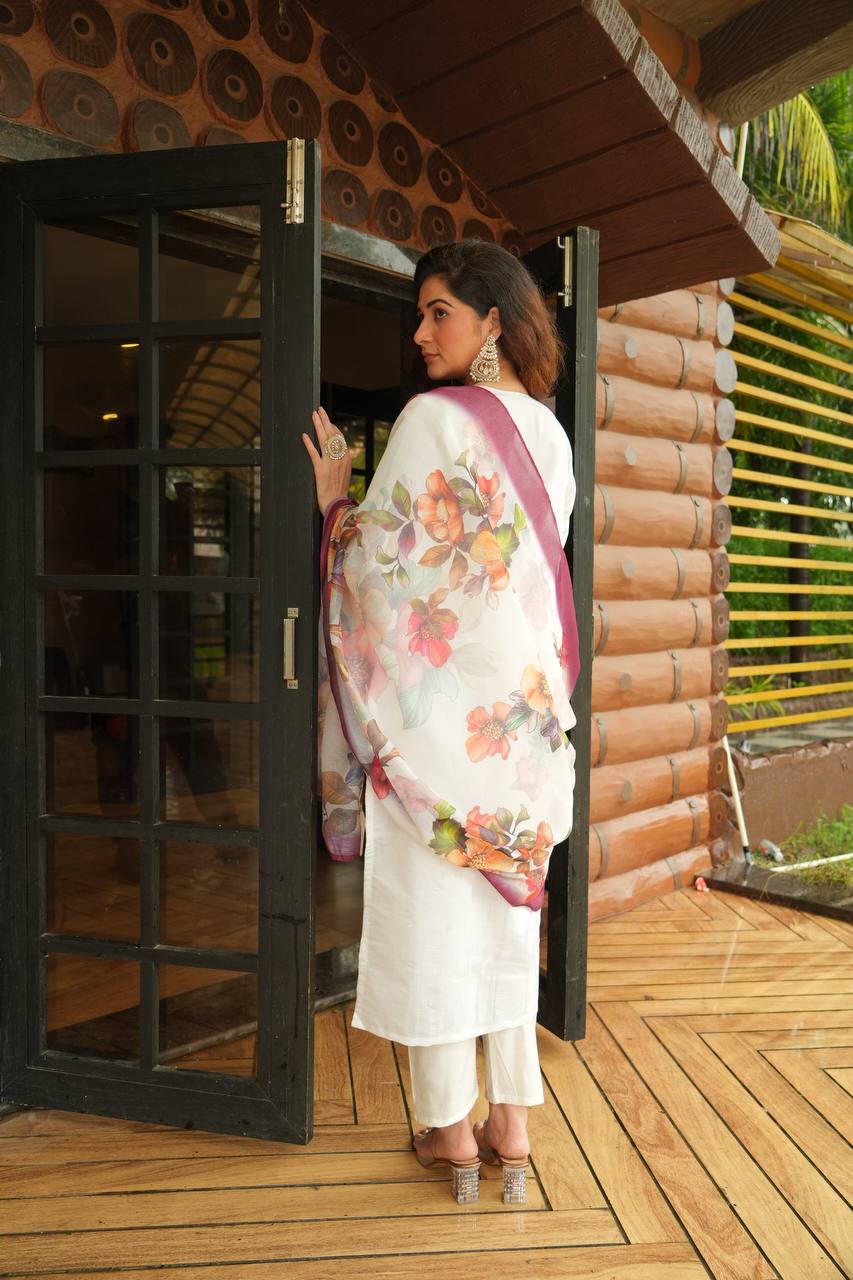 Fully Stitched Ethnic Set with Dupatta