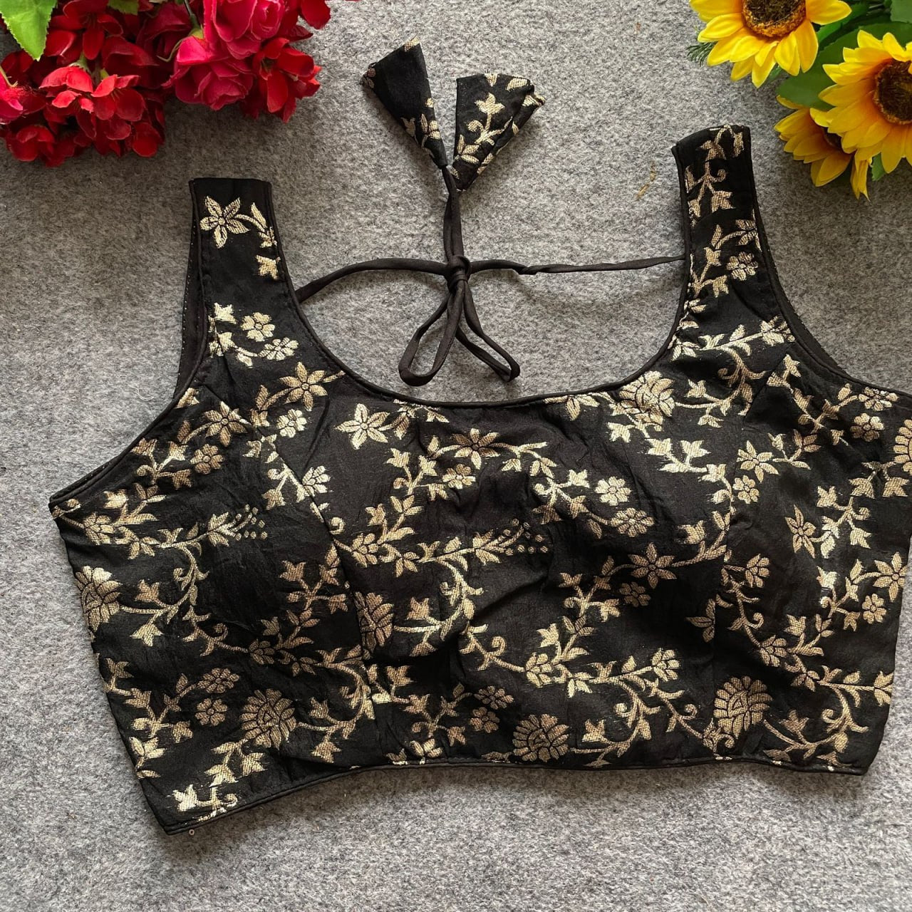 Dola Silk with Rich Jacquard Work Blouser