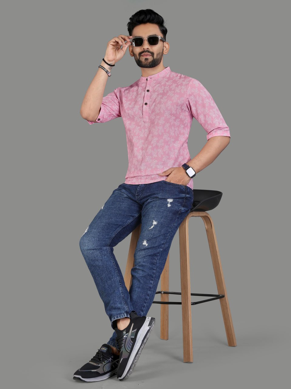 Soft Cotton Men's Short Kurta