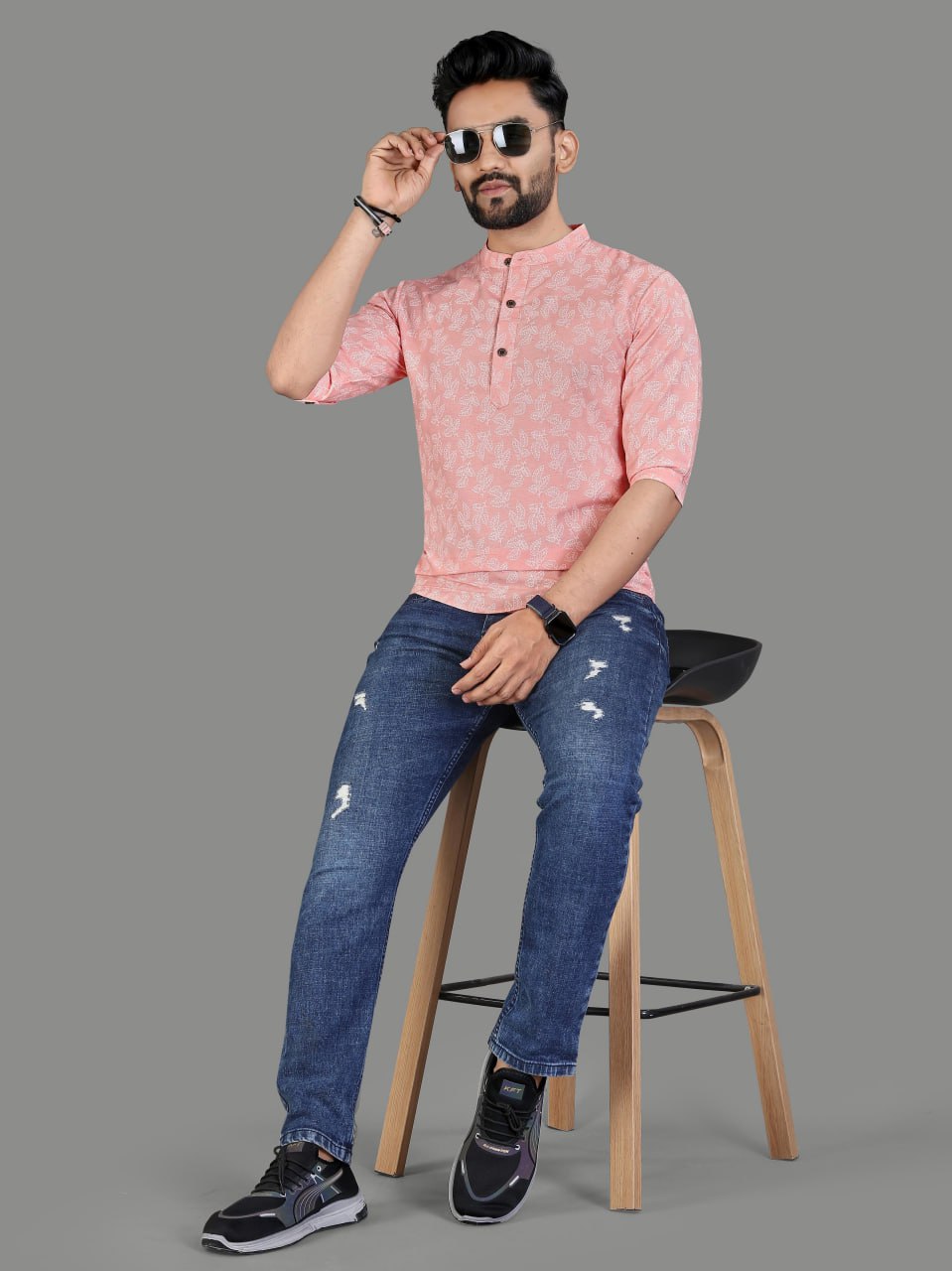 Soft Cotton Men's Short Kurta
