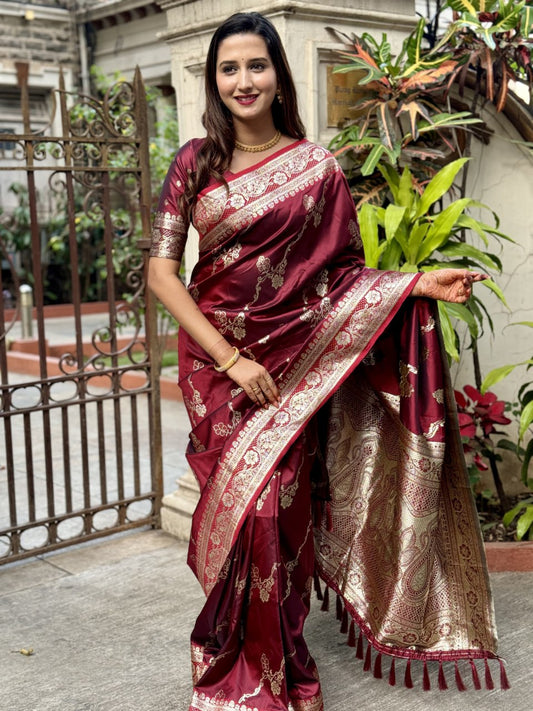 Premium Soft Silk Traditional Zari Woven Saree