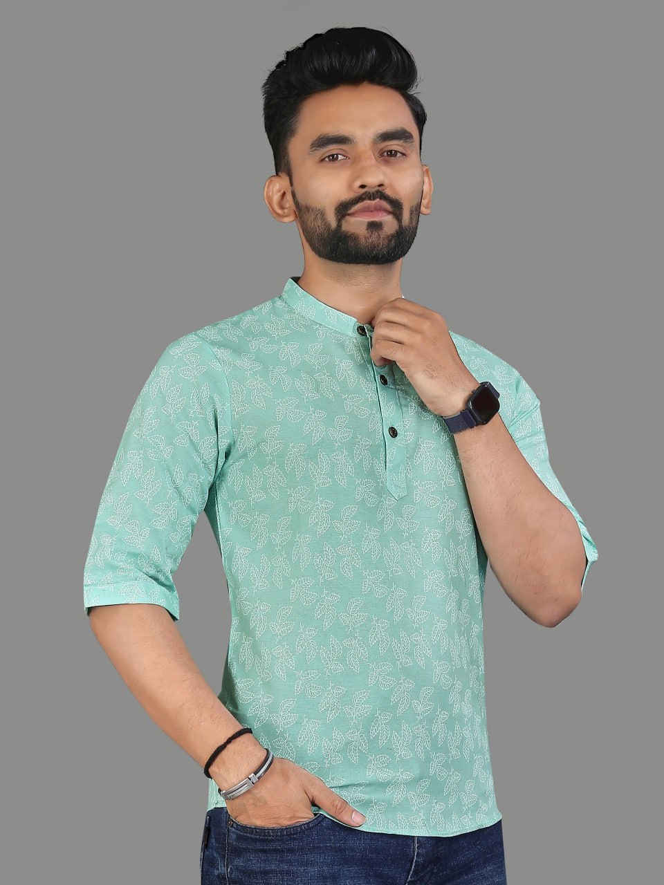 Soft Cotton Men's Short Kurta
