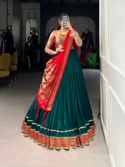Rama Green Paithani lehengas that speak culture Lehenga