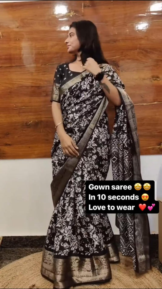 Ready To Wear Gown Saree