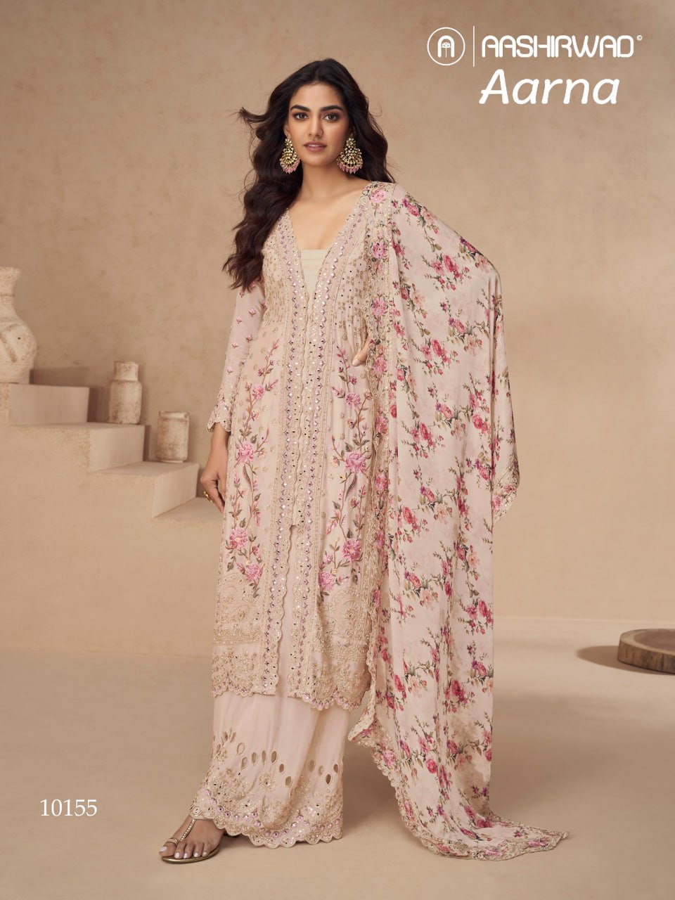 Vichitra With Embroidery work+ sequence Suit