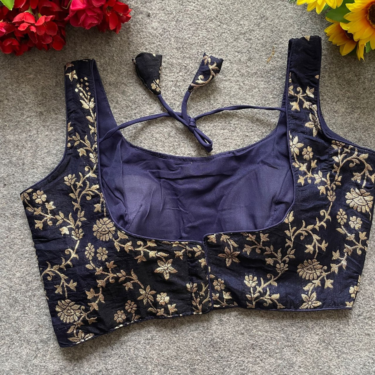 Dola Silk with Rich Jacquard Work Blouser