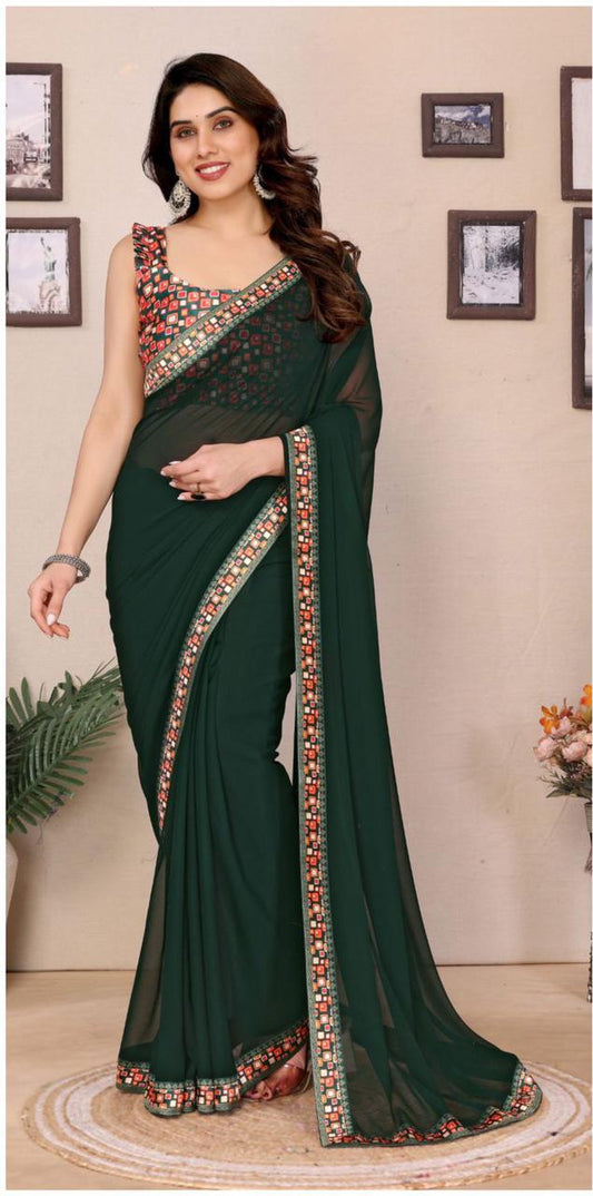 Georgette Digital Print Saree