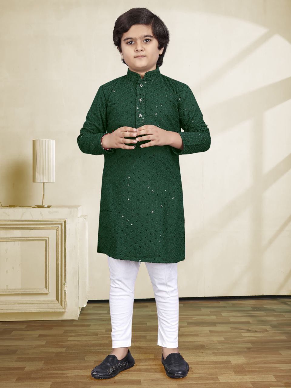 Embroidery Work Kids Kurta Pajama