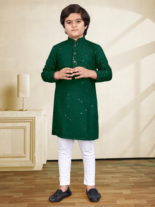 Embroidery Work Kids Kurta Pajama
