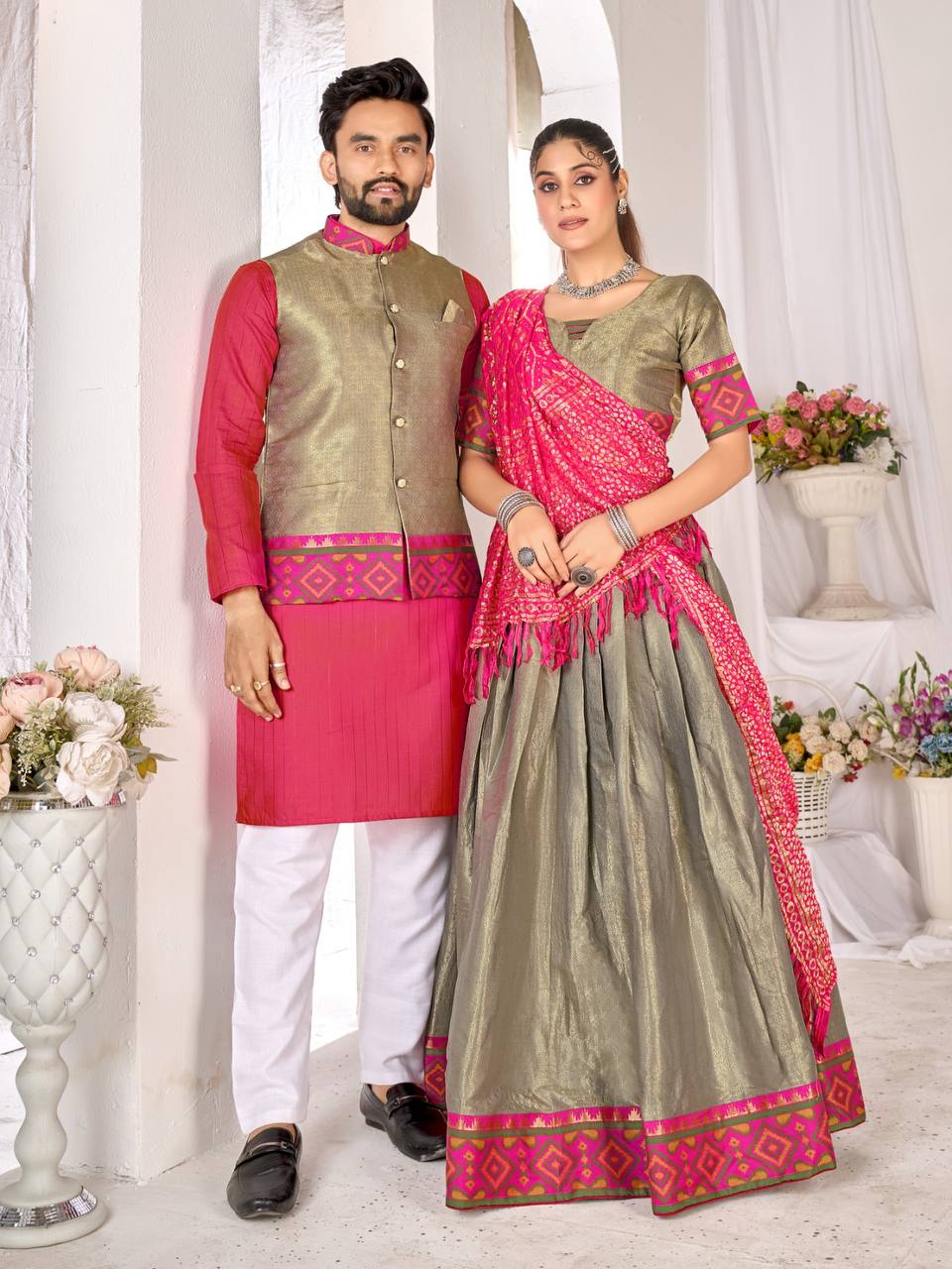 Jacquard Silk Weaving Work LEHENGA CHOLI