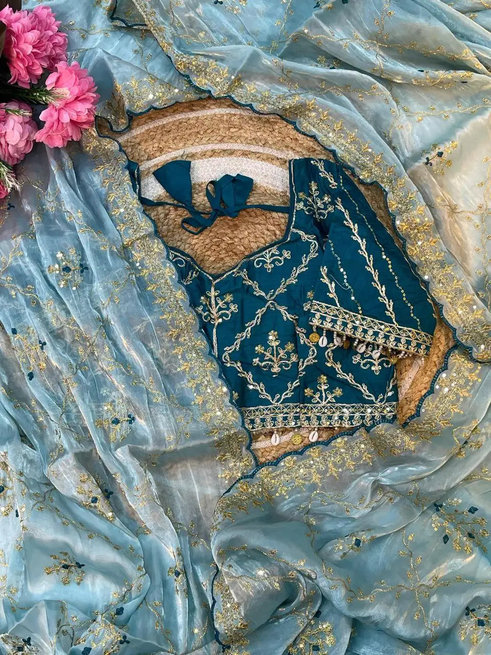 Nayara Vol. 2 Zimmy Choo Silk Saree with Embroidery & Sequence Work