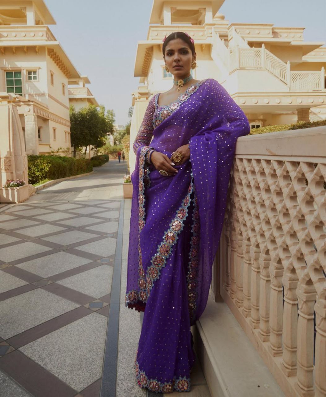 Bollywood Blockbuster Original Mirror Design Saree