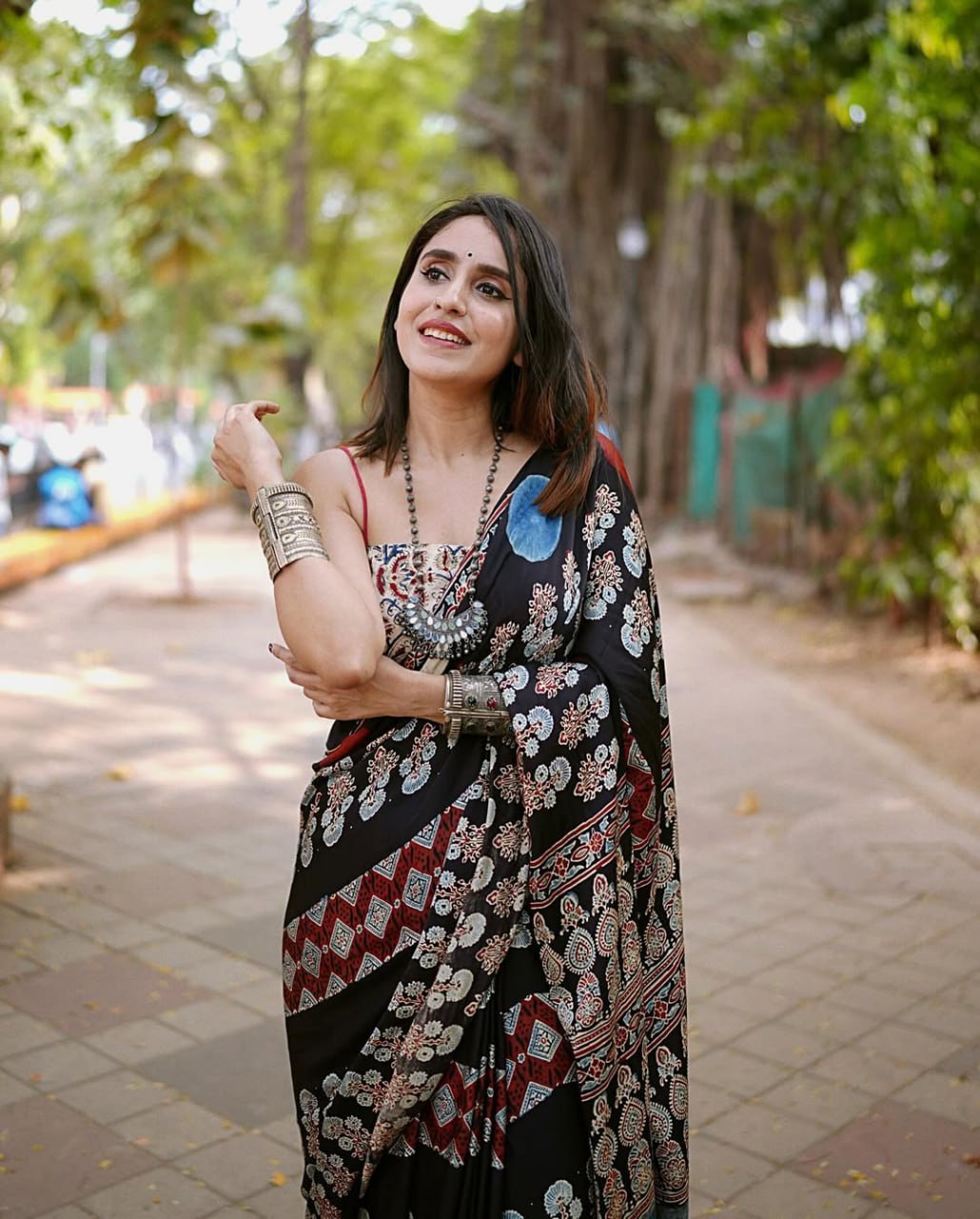 Black Semi Gajji Silk Soft and Smooth Saree