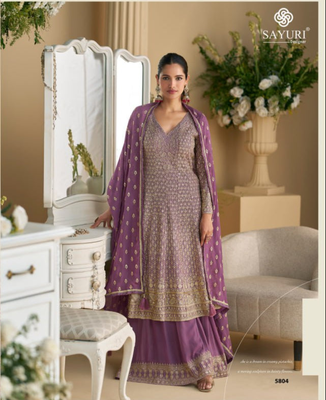 Georgette Zari & Thread Embroidery Suit
