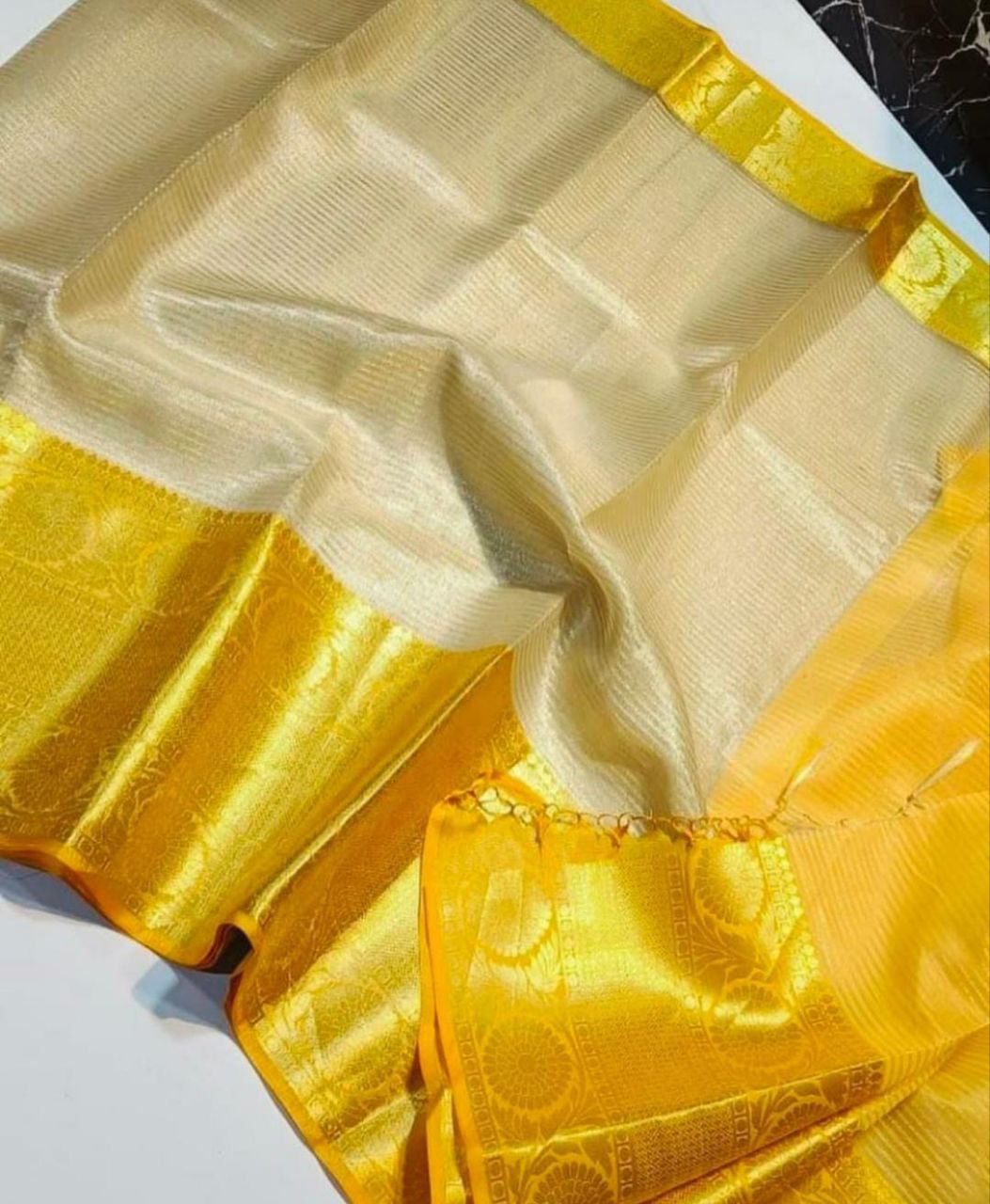 Soft Bridal Tissue Silk Saree