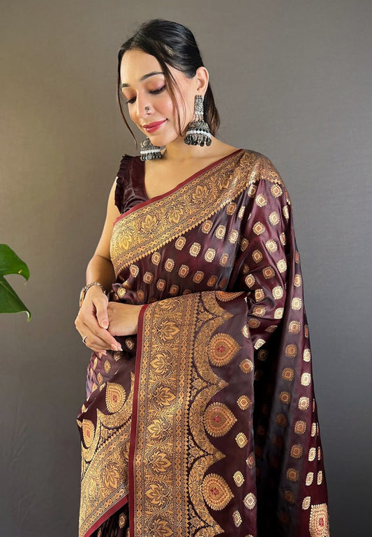 Banarasi Katan Satin Silk Saree