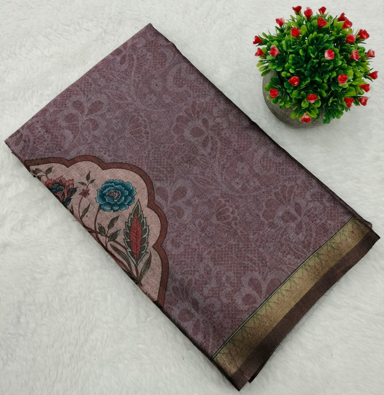 Art Silk Printed Saree