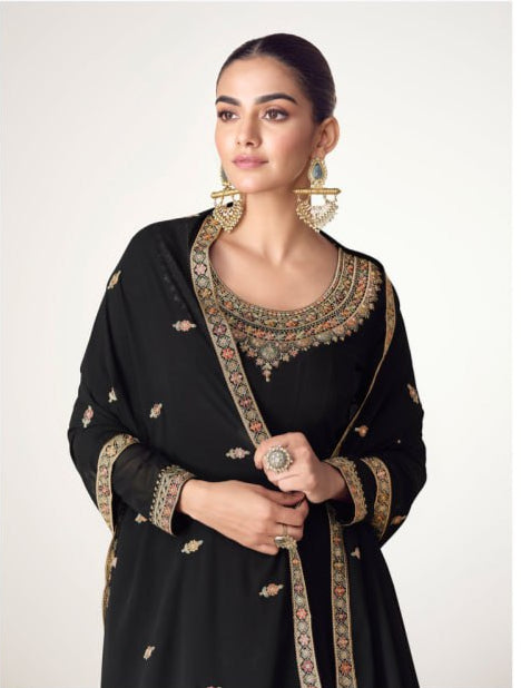 Virasat Bluming Georgette with Embroidery Work Anarkali Suits