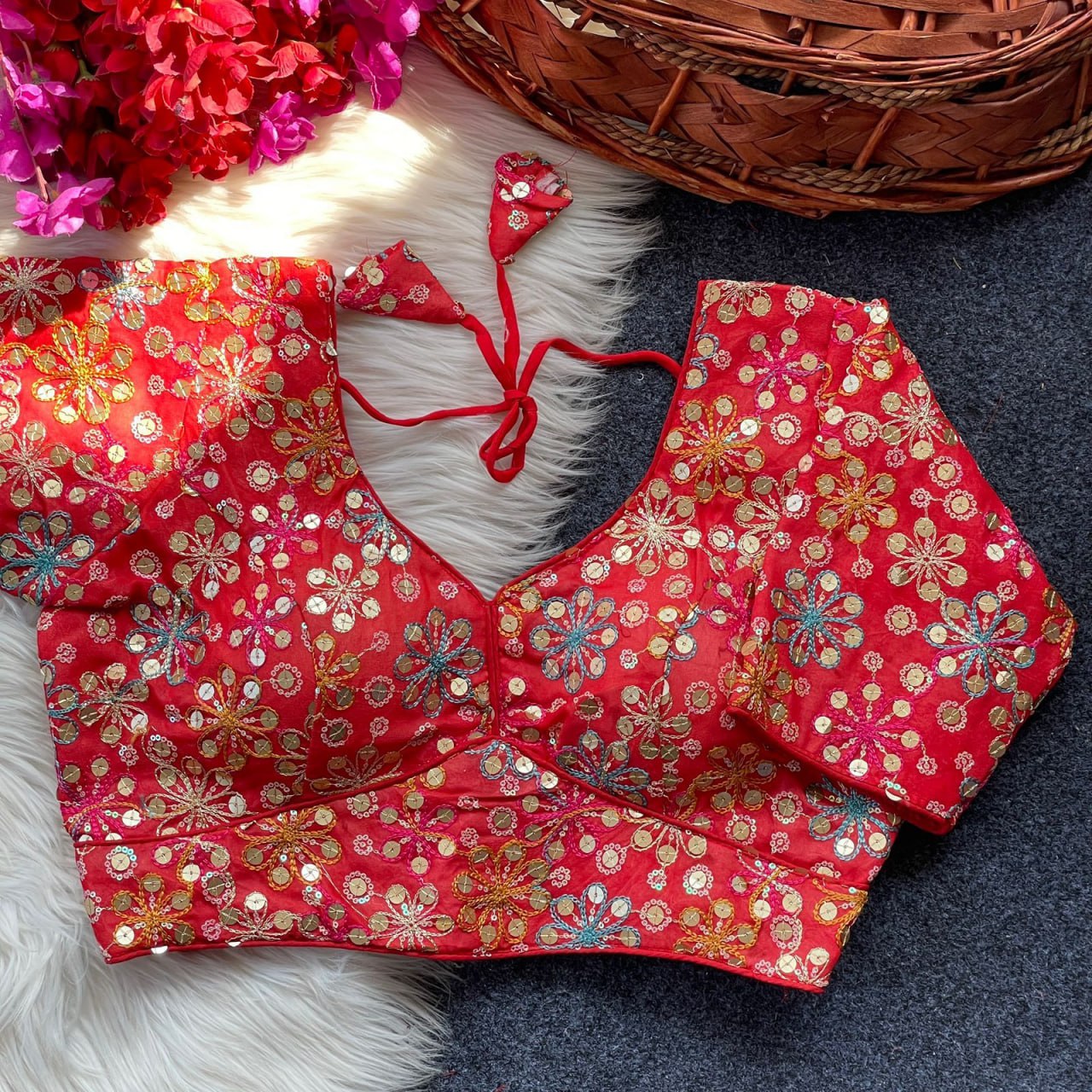 Georgette Embroidery work Blouse