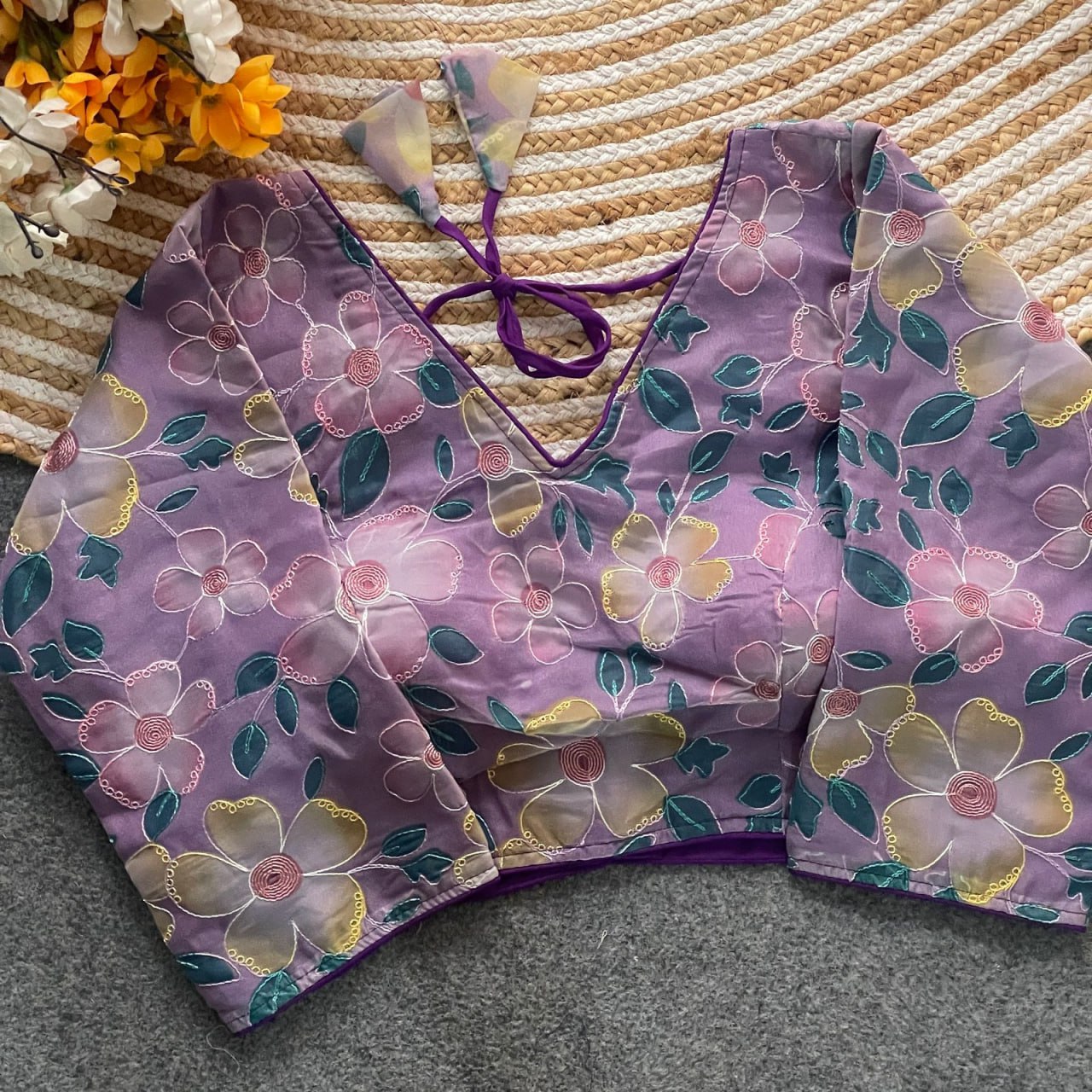 Position Print & Multi Work Blouse
