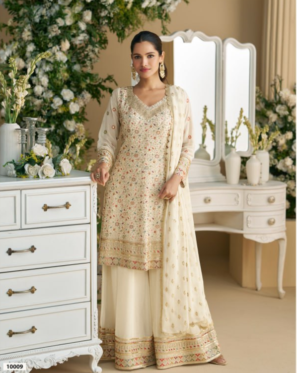 Georgette Zari & Thread Embroidery Suit